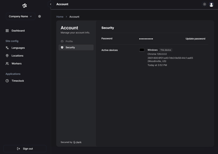 change password console 2