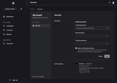 change password console 3