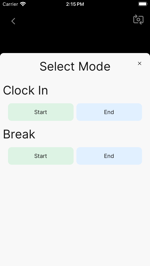 mode select menu