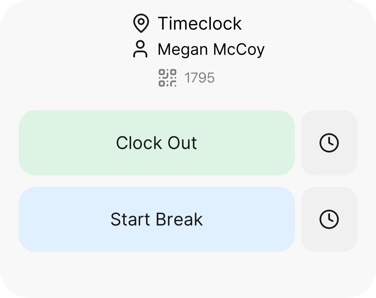 Preview of Tendrel Timeclock